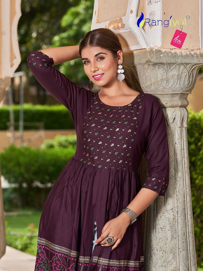 Mihira By Rangjyot 1001-1008 Party Wear Kurtis Catalog